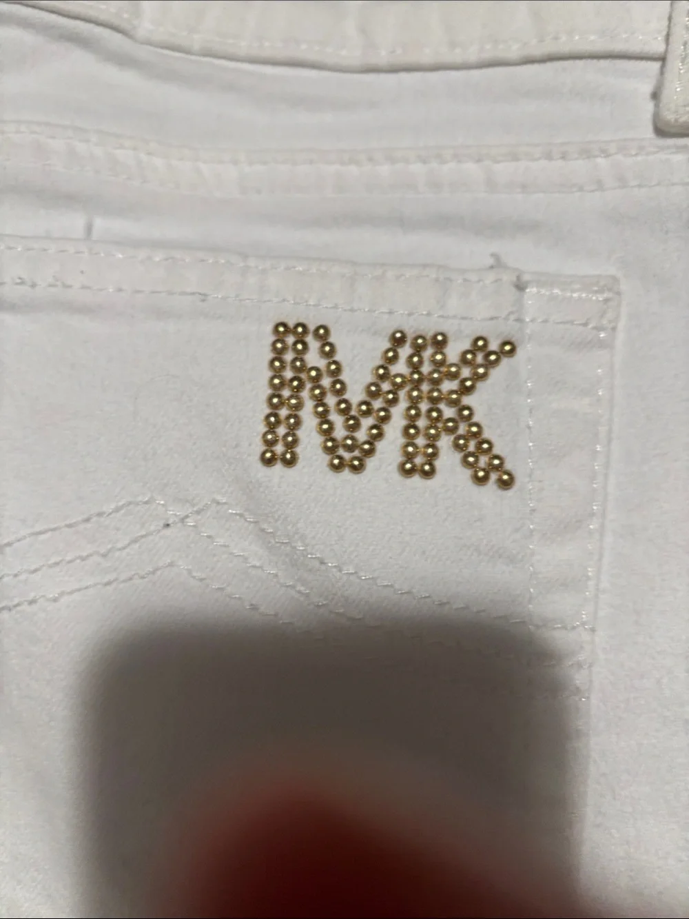 Michael Kors White Wide-Leg Flare Jeans
